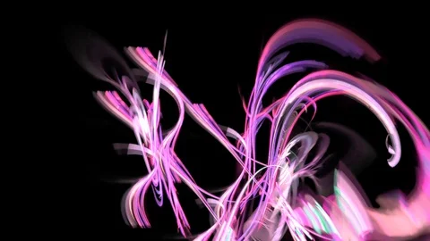HD Abstract fractal forms morph and oscillate (Loop) Stock Footage 102845973