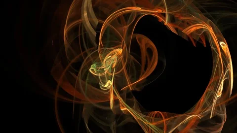 HD Abstract fractal forms morph and oscillate (Loop) Stock Footage 102846410