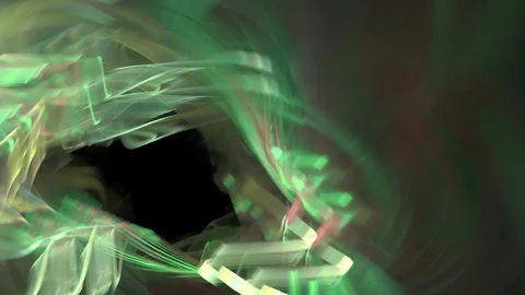 HD Abstract fractal forms morph and oscillate (Loop) Stock Footage 102847481