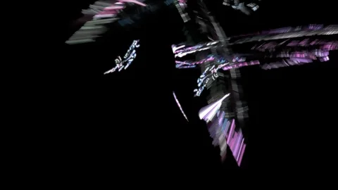 HD Abstract fractal forms morph and oscillate (Loop) Stock Footage 102848468