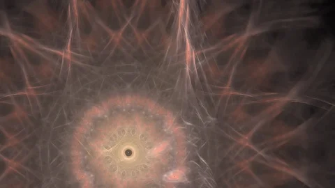 HD Abstract fractal forms morph and oscillate (Loop) Stock Footage