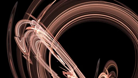 HD Abstract fractal forms morph and oscillate (Loop) Stock Footage 102850935