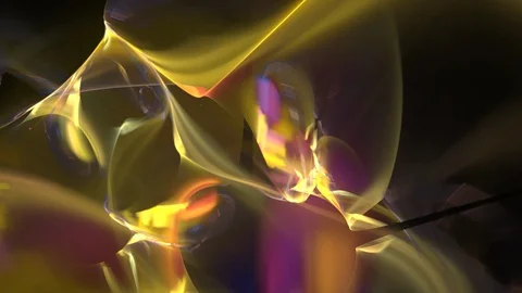 HD Abstract fractal forms morph and oscillate (Loop) Stock Footage 102856016