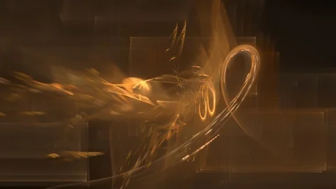 HD Abstract fractal forms morph and oscillate (Loop) Stock Footage 102861319