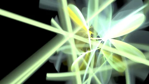 HD Abstract fractal forms morph and oscillate (Loop) Stock Footage 102863527