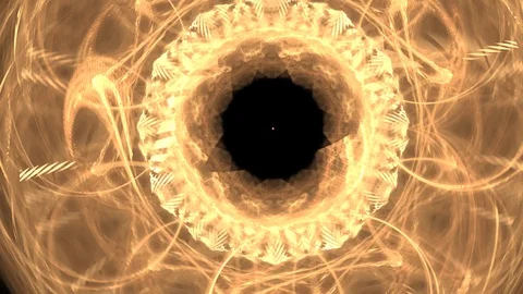 HD Abstract fractal forms morph and oscillate (Loop) Stock Footage 102863684