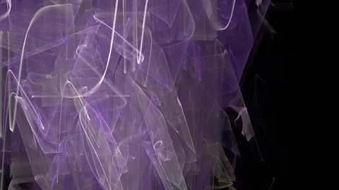 HD Abstract fractal forms morph and oscillate (Loop) Stock Footage 102864176