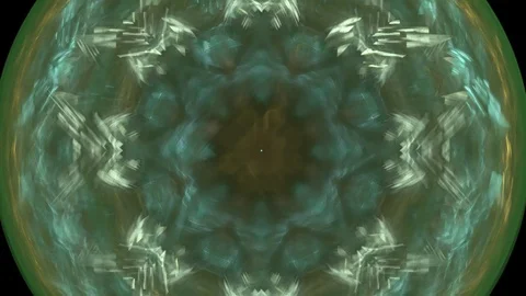 HD Abstract fractal forms morph and oscillate (Loop) Stock Footage 102865832