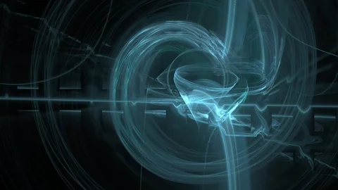 HD Abstract fractal forms morph and oscillate (Loop) Stock Footage 102866172