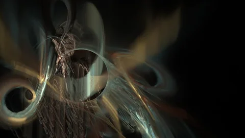 HD Abstract fractal forms morph and oscillate (Loop) Vídeos de archivo 102872349