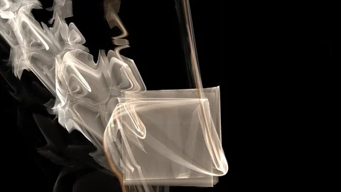 HD Abstract fractal forms morph and oscillate (Loop) Video stock 102873456