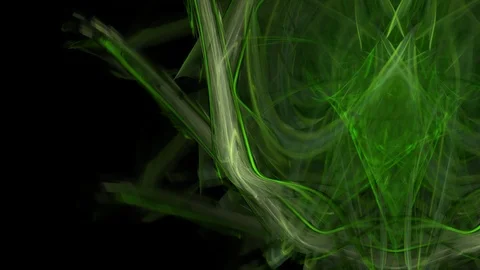 HD Abstract fractal forms morph and oscillate (Loop) 스톡 동영상 102875988