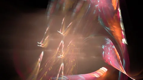 HD Abstract fractal forms morph and oscillate (Loop) Stock Footage 102877510