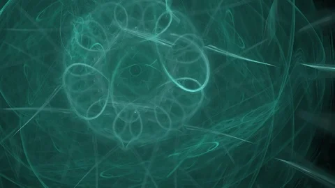 HD Abstract fractal forms morph and oscillate (Loop) Stock Footage 102882718