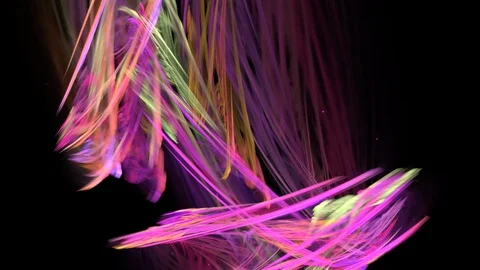 HD Abstract fractal forms morph and oscillate (Loop) Stock Footage 102885415