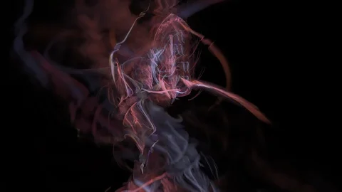 HD Abstract fractal forms morph and oscillate (Loop) Video stock 102908980