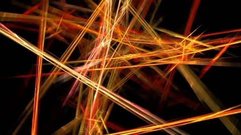 HD Abstract fractal forms morph and oscillate (Loop) Stock Footage 102910126