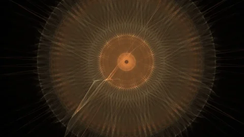 HD Abstract fractal forms morph and oscillate (Loop) Stock Footage 102919618