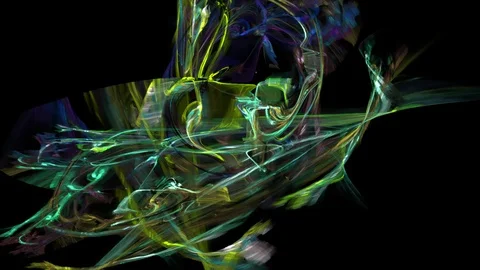 HD Abstract fractal forms morph and oscillate (Loop) Vidéo 102931698