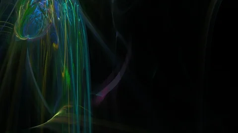 HD Abstract fractal forms morph and oscillate (Loop) Video stock 102942261