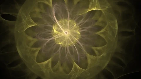 HD Abstract fractal forms morph and oscillate (Loop) Stock Footage 102949751