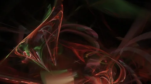 HD Abstract fractal forms morph and oscillate (Loop) Stock Footage 102957257