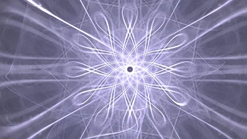 HD Abstract fractal forms morph and oscillate (Loop) Stock Footage 103043347