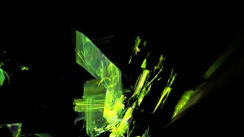 HD Abstract fractal forms morph and oscillate (Loop) Stock Footage 103057101