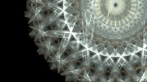 HD Abstract fractal forms morph and oscillate (Loop) Vídeos de archivo 103065178