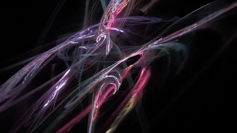 HD Abstract fractal forms morph and oscillate (Loop) Video stock 103089571