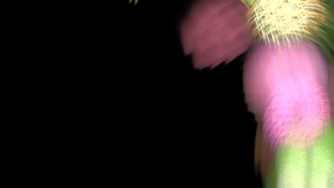 HD Abstract fractal forms morph and oscillate (Loop) Vídeos de archivo 103310301