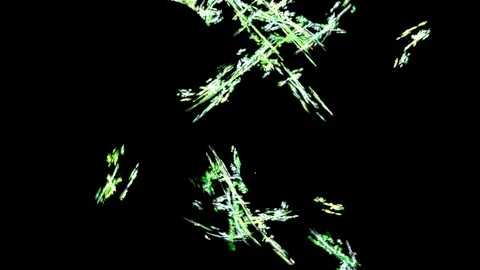 HD Abstract fractal forms morph and oscillate (Loop) Stock Footage 103347167