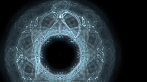 HD Abstract fractal forms morph and oscillate (Loop) 스톡 동영상 103347913
