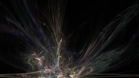 HD Abstract fractal forms morph and oscillate (Loop) Stock Footage 103352456