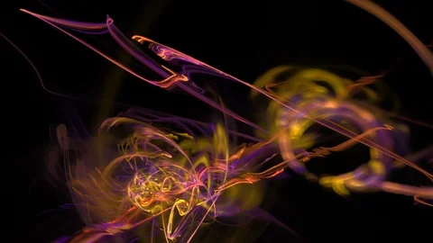 HD Abstract fractal forms morph and oscillate (Loop) Video stock 105137059