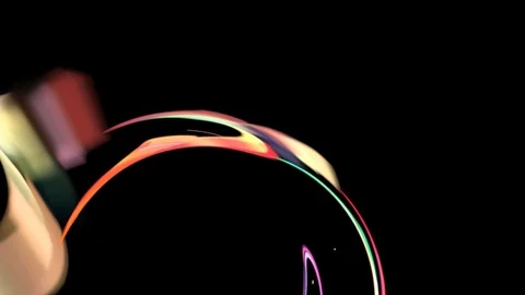 HD Abstract fractal forms morph and oscillate (Loop) Stock Footage 105145318