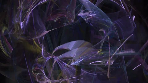 HD Abstract fractal forms morph and oscillate (Loop) Video stock 105145573