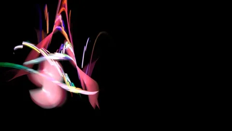 HD Abstract fractal forms morph and oscillate (Loop) Vídeos de archivo 105159207