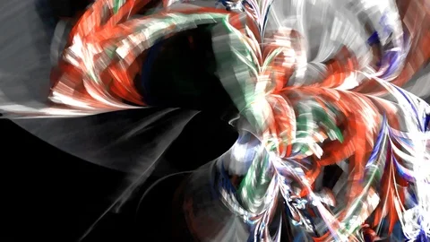 HD Abstract fractal forms morph and oscillate (Loop) Stockbeeldmateriaal 105163765