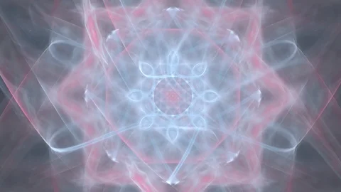 HD Abstract fractal forms morph and oscillate (Loop) Video stock 105194124