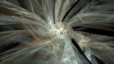 HD Abstract fractal forms morph and oscillate (Loop) Stock Footage 105195564