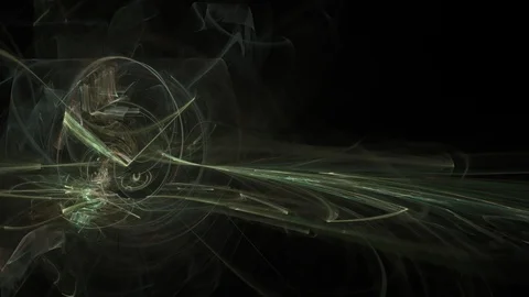 HD Abstract fractal forms morph and oscillate (Loop) Stock Footage 105200394