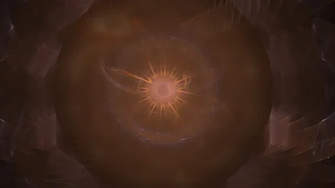 HD Abstract fractal forms morph and oscillate (Loop) Vídeos de archivo 105264816