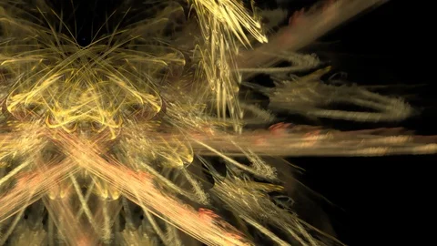 HD Abstract fractal forms morph and oscillate (Loop) Stock Footage 105281631