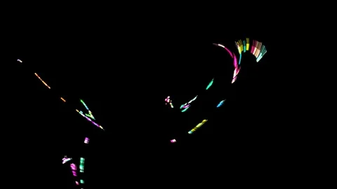 HD Abstract fractal forms morph and oscillate (Loop) Stock Footage 106326436