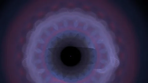 HD Abstract fractal forms morph and oscillate (Loop) Video stock 106785148