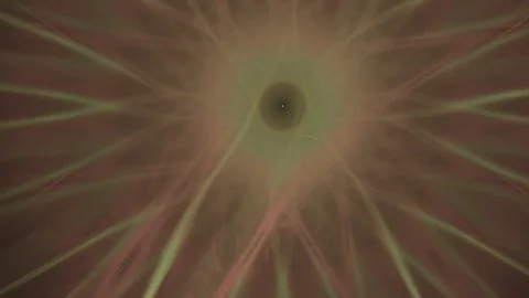 HD Abstract fractal forms morph and oscillate (Loop) Stock Footage 106788705