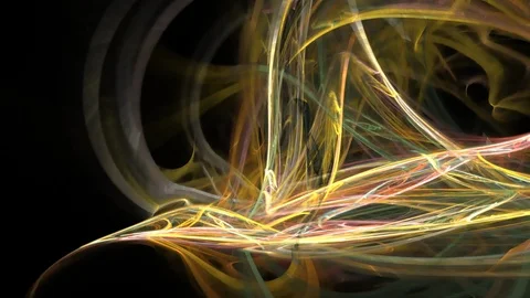 HD Abstract fractal forms morph and oscillate (Loop) Stock Footage 106792328