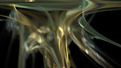 HD Abstract fractal forms morph and oscillate (Loop) Stock Footage 106793751