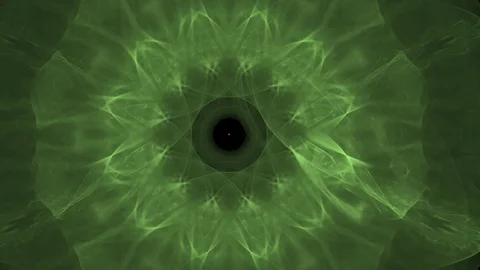 HD Abstract fractal forms morph and oscillate (Loop) Video stock 106795115